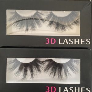 Brand New in Box Mink fake Eyelashes 2 pairs 25mm